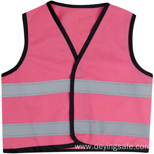 100% polyester Reflective safety vest for kids